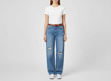 sinsay dżinsy z wysokim stanem: Jeans for women, size S