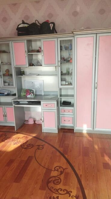 ванный мебель: Genc otag mebeli 2 carpayi+2 tumba+Dolab+yazi mada+ref Qiymet 200 azn