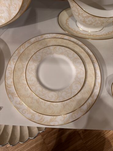 Nahar dəstləri və servizlər: Nahar dəsti, rəng - Sarı, Farfor, 12 nəfərlik, Yaponiya — 6