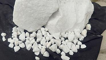 Мраморная крошка: Мраморная крошка, Белый, Ландшафтная, В тоннах — 3