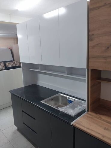 Кухонные гарнитуры: Кухонный гарнитур, Новый, цвет - Черный, ДСП, Бесплатная доставка at lalafo.kg — 17 Кухонные гарнитуры: Кухонный гарнитур, Новый, цвет - Черный, ДСП, Бесплатная доставка — 17