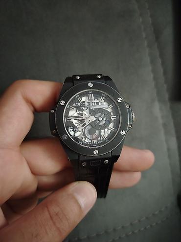 Aksesuarlar: İşlənmiş, Qol saatı, Hublot, rəng - Qara — 4