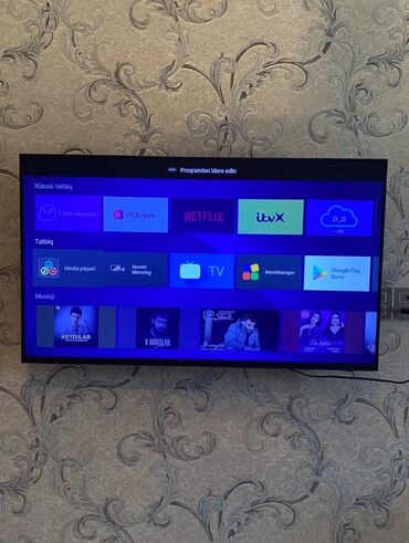 üz maşını: Smart TV – 109 ekran,heç bir problemi yoxdu