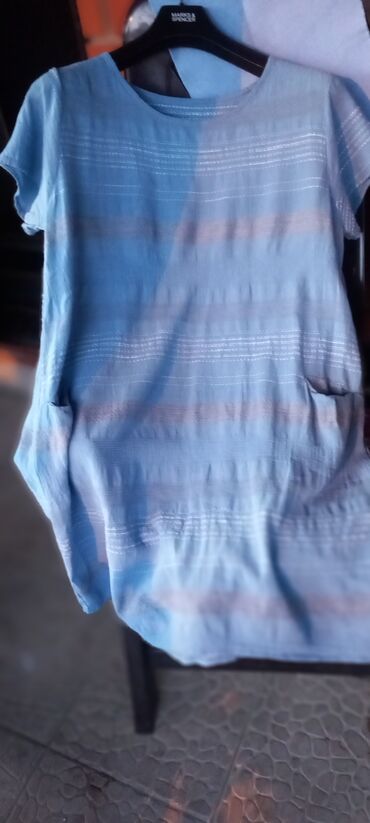 novi sad haljine svecane: XL (EU 42), color - Light blue, Other style, Short sleeves