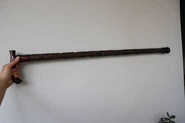 Ходунки, костыли, трости, роллаторы: Трость для опоры (палочка) резная, натуральное дерево крепкая — 3