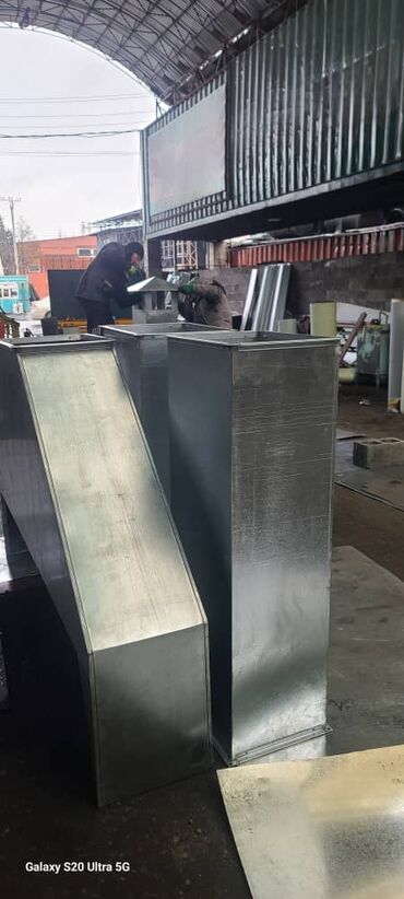 Жестяные работы: Вытяжка вентиляция баардык турун жасап коюп беребиз Ватсап — 18