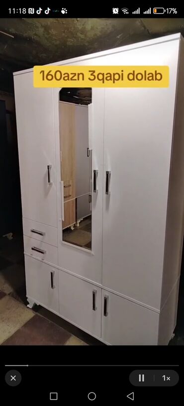 Dolablar: Açılan, 3 qapılı Düz dolab, Qarderob, paltar dolabı -da lalafo.az — 20 Dolablar: Açılan, 3 qapılı Düz dolab, Qarderob, paltar dolabı — 20