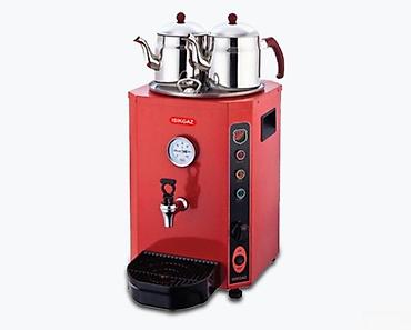 caynik satışı: Elektrik samovar "İşıkgaz"Elit çift demirli çay Oto Kırmızı model 🔧 — 1