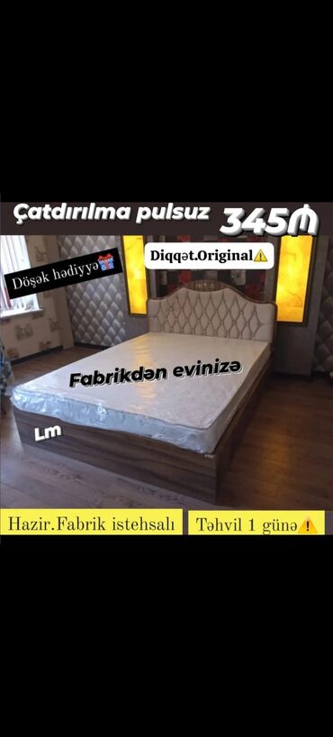 Çarpayılar: Yeni, İkinəfərlik çarpayı, Bazasız, Matras ilə, Siyirməsiz, Türkiyə -da lalafo.az — 9 Çarpayılar: Yeni, İkinəfərlik çarpayı, Bazasız, Matras ilə, Siyirməsiz, Türkiyə — 9