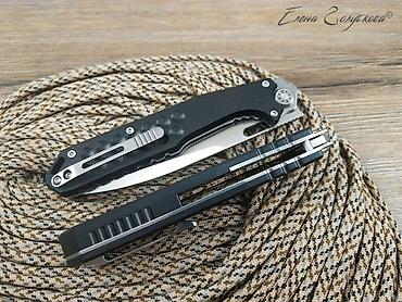 клинок уй: Складной нож Локи Black от НОКС, сталь D2, рукоять G10 — 10