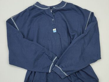 niebieska bluzka z bufiastymi rękawami: Bluzka, 16 lat, 170-176 cm, stan - Dobry