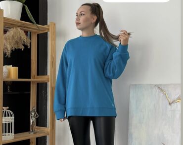 серый свитшот женский: Свитшот, Оверсайз, Жаңы, 2XL, Бардык өлчөмдөр