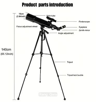 Спорт и отдых: Astronomik Teleskop Apertural 80mm Foks 600mm Zoom 24x-750x - Tripod — 3