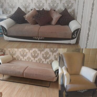 divan açılan: Divan, 2 kreslo, Bazasız, Açılan