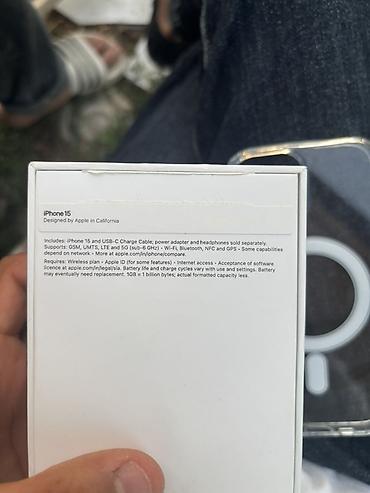 Apple iPhone: IPhone 15, 128 GB, Ağ, Face ID — 8