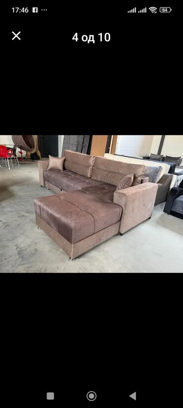 Ugaone garniture: Ugaona garnitura sa MEMO PENOM ležajem i prostorom za odlaganje. - — 4