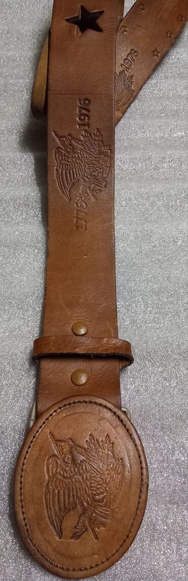 Ремни и пояса: Ремень, Другой бренд, Материал: Натуральная кожа, Мужские, Б/у — 8