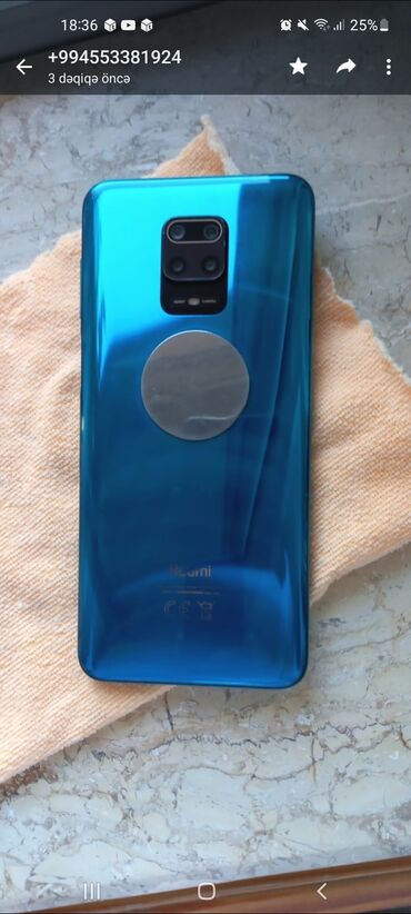 redmi not 9 kabro: Xiaomi Redmi Note 9S, 128 GB, rəng - Mavi