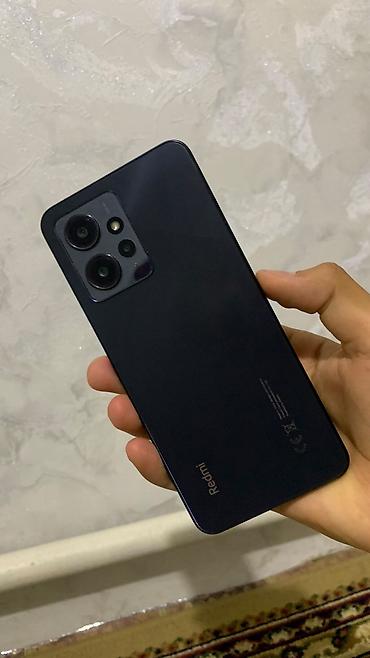 Мобильные телефоны и аксессуары: Redmi, Redmi Note 12, Б/у, 128 ГБ, цвет - Черный, 2 SIM — 1