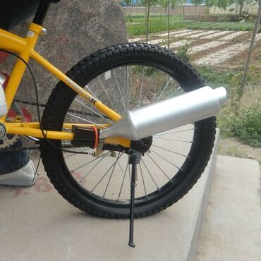Velosiped aksesuarları: Velosiped üçün “motosiklet səsli” egzoz oyuncağı - Velosiped təkərinə
