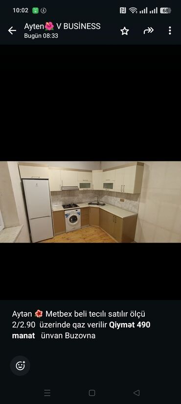 metbex kafeli: Aytən 🌺 Metbex beli tecılı satılır ölçü 2/2.90 üzerinde qaz verilir