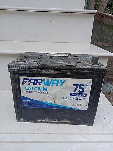 avtomobil boyalari satisi: FARWAY Calcium avtomobil akkumulyatoru - Tutum: 75 Ah - Gərginlik — 2