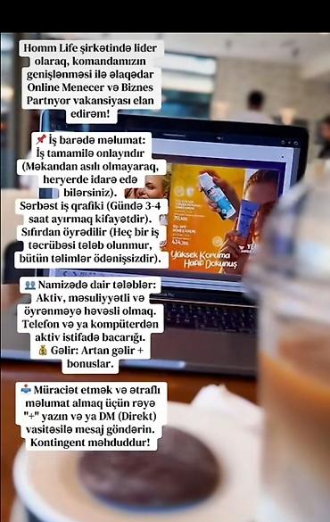 otellerde is elanlari: SMM menecer tələb olunur, İstənilən yaş, Təcrübəsiz — 1