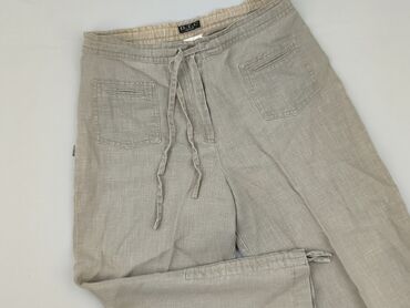 uniqlo u airism oversized t shirty: Material trousers for women, size L (EU 40)