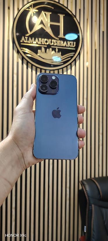 dubai version iphone 14 pro max: IPhone 14 Pro Max, 256 GB, Deep Purple, Face ID, Sənədlərlə, Zəmanət — 1