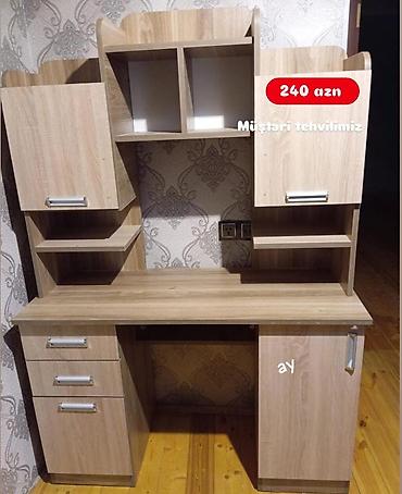 Ev üçün digər mebel: *Yazı Masası* – Yeni Sifarişlə Hazırlanır Ölçü: 120×50×170 cm Rəng — 1