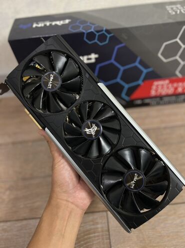 системы охлаждения 92 мм: Видеокарта, Б/у, Sapphire, Radeon RX, 8 ГБ, Для ПК