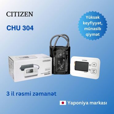 Tonometrlər: Citizen chu 304 yeni̇ texniki göstəricilər və təsvir: ● qan təzyiqi və