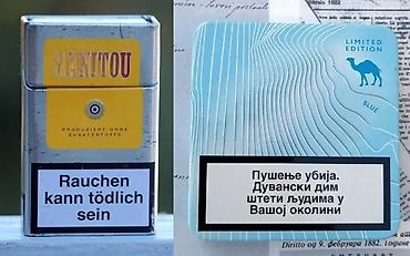 Upaljači i prateća oprema: MANITOU i CAMEL preklopna tabakera aluminijum. Cena za komad MANITOU — 1