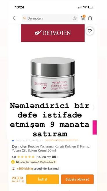 eşek kremi: Üz kremi