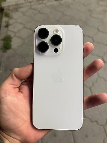 IPhone 15 Pro, Б/у, 256 ГБ, Белый, 86 %