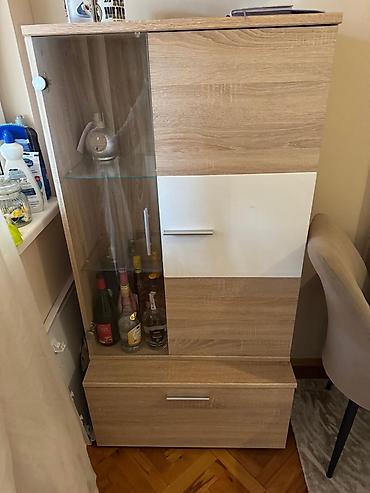 Ugaone garniture: KOMPLETNA DNEVNA SOBA Ugaona, tv komoda, dve police i sto. - — 11