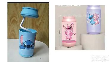 jednorog: Stitch dečija lampa – dostupna u dve boje 💡 Slatka Stitch lampa za — 1