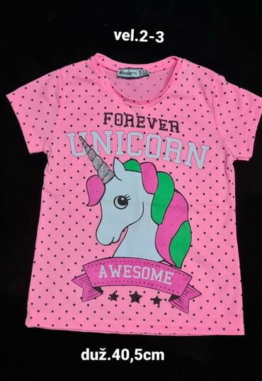 3d majice: Round neck, Short sleeve, Unicorn, 92