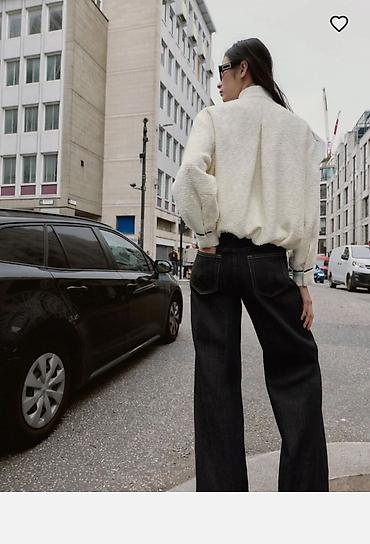 lil solid accessories: Ženska jakna – krem/bele boje, sa crnim kontrastnim paspulom - — 3