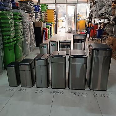 Sensorli zibil qutuları – paslanmayan polad gövdə, toxunmadan lalafo.az -da — 2 Sensorli zibil qutuları – paslanmayan polad gövdə, toxunmadan — 2