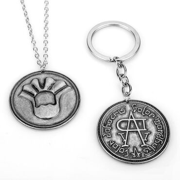 брелок для ключей: Значок, монета, медальон на цепочку