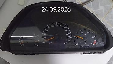 pribor işıqları: Mersedes Benz W210 üçün orijinal analoq alət paneli (spidometr blok) — 2