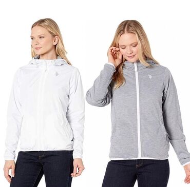 футболки кепки с логотипом на заказ: Us.Polo.Assn 100% оригинал женская двухсторонняя ветровка с Америки