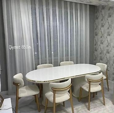 hamam kranti: Qonaq otağı üçün, Yeni, Açılmayan, Oval masa, 6 stul — 1