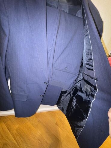 Рубашки: Мужской костюм, Демисезон, New Look, M, цвет - Синий