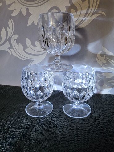 Čaše: Case nove,kristal,rucni rad Nachtmann Nemacka za zestoko pice 80te — 1