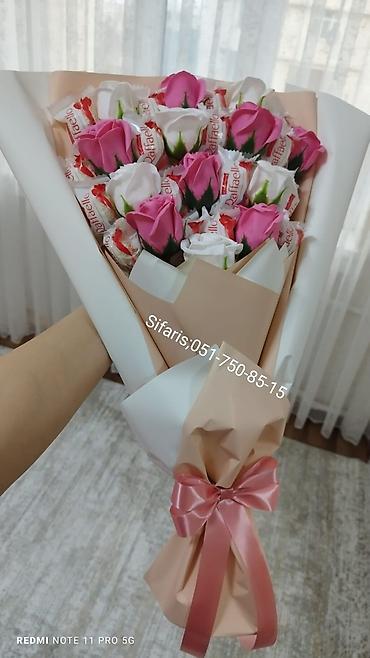 xonça şokolad: Sokolad buketleri;14 fevral,8 mart,ad gunleri ve basqa ozel gunler — 6