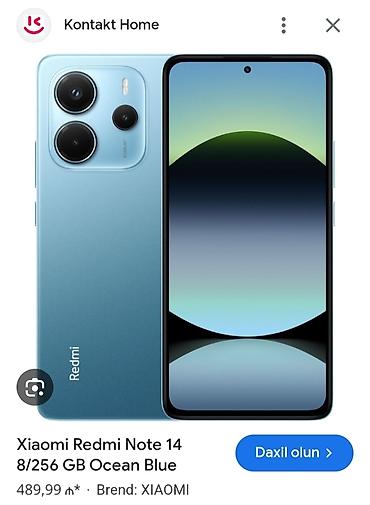 note 14: Xiaomi 14, 256 GB, rəng - Mavi, 
 Kredit, Hissə-hissə ödəniş — 3