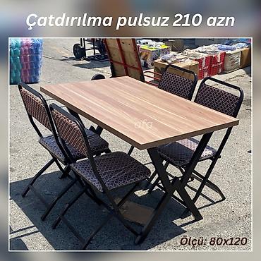 kafe stul: Restoran, kafe, bağ, mətbəx və s üçün masa destleri qiymətlər üzərində — 7
