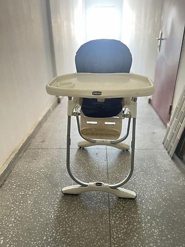 Yemək masaları, oturacaqları: Chicco uşaq yemək stulu - Brend: Chicco - Rəng: krem massiv süfrə — 2